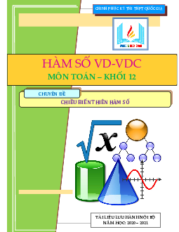 264 bài tập trắc nghiệm chuyên đề chiều biến thiên của hàm số năm 2023