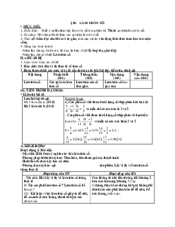 Giáo án Toán 7 bài 10: Làm tròn số mới nhất