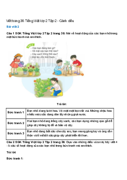 Viết trang 36 Tiếng Việt lớp 2 Tập 2 – Cánh diều