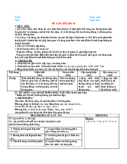 Giáo án Toán 9: Ôn tập chương II mới nhất