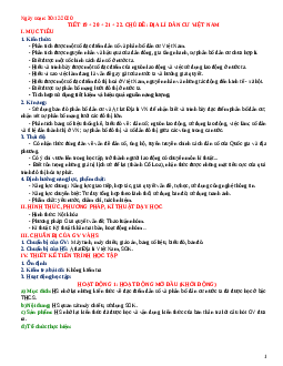 Giáo án Địa Lí 12 học kì 2 mới nhất