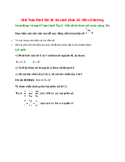 Hoạt động 1 trang 9 Toán 6 Tập 2 | Kết nối tri thức Giải toán lớp 6