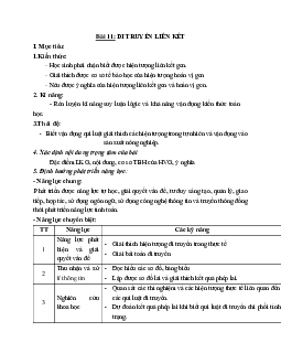 Giáo án Sinh học 12 Bài 11: Liên kết gen và hoán vị gen mới nhất