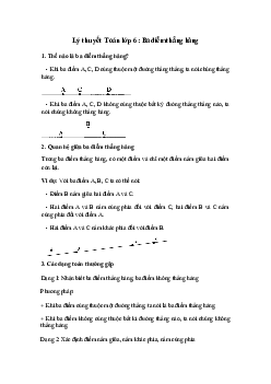 Lý thuyết Toán lớp 6: Ba điểm thẳng hàng