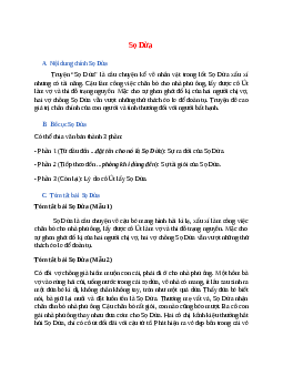 Nội dung chính bài Sọ Dừa hay, chính xác nhất