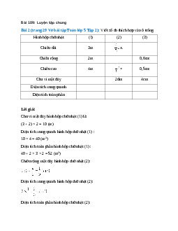 Viết số đo thích hợp vào ô trống Bài 2 trang 29 Vở bài tập Toán lớp 5
