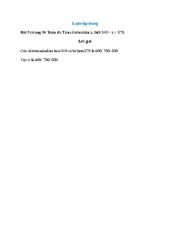 Tìm số tròn trăm x, biết 540 < x < 870