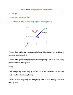 Phương trình của đường thẳng trong mặt phẳng tọa độ được tính như thế nào?
