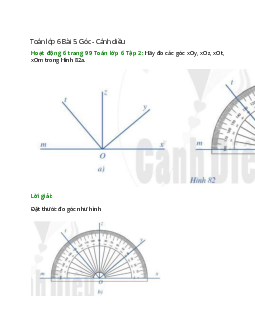 Hoạt động 6 trang 99 Toán 6 Tập 2 | Cánh diều Giải toán lớp 6