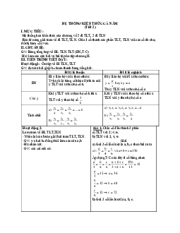 Giáo án Toán học 7: Hệ thống kiến thức cả năm (tiết 2) mới nhất