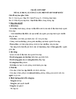 Giao Án Sinh Hoc 7 Chủ đề Giun dẹp mới nhất