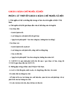 Lý thuyết GDCD 11 Bài 8 (mới 2023 + 14 câu trắc nghiệm): Chủ nghĩa xã hội