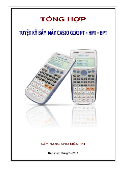Tuyệt kĩ bấm máy Casio giải phương trình – hệ phương trình – bất phương trình