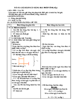 Giáo án Toán lớp 3 tuần 11 mới nhất