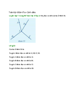 Luyện tập 1 trang 90 Toán 6 Tập 2 | Cánh diều Giải toán lớp 6