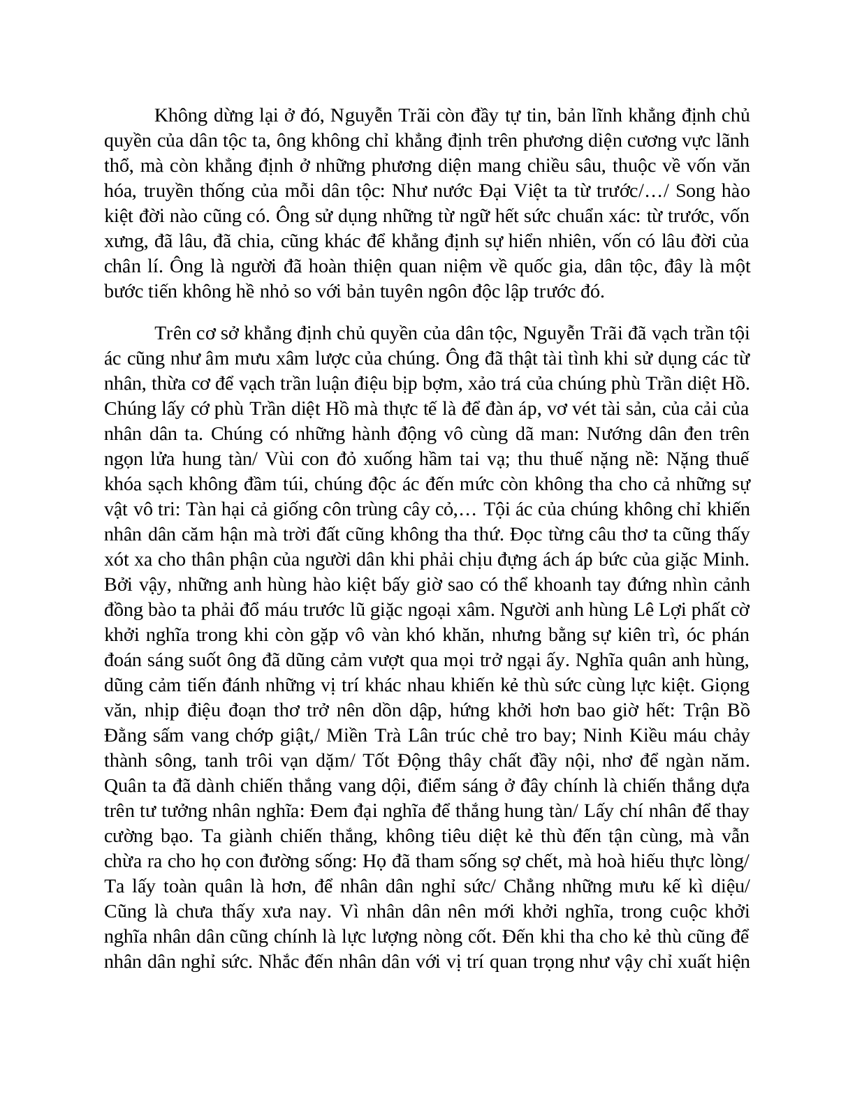 TOP 6 bài Chứng minh Bình Ngô đại cáo là áng thiên cổ hùng văn SIÊU HAY (trang 2)
