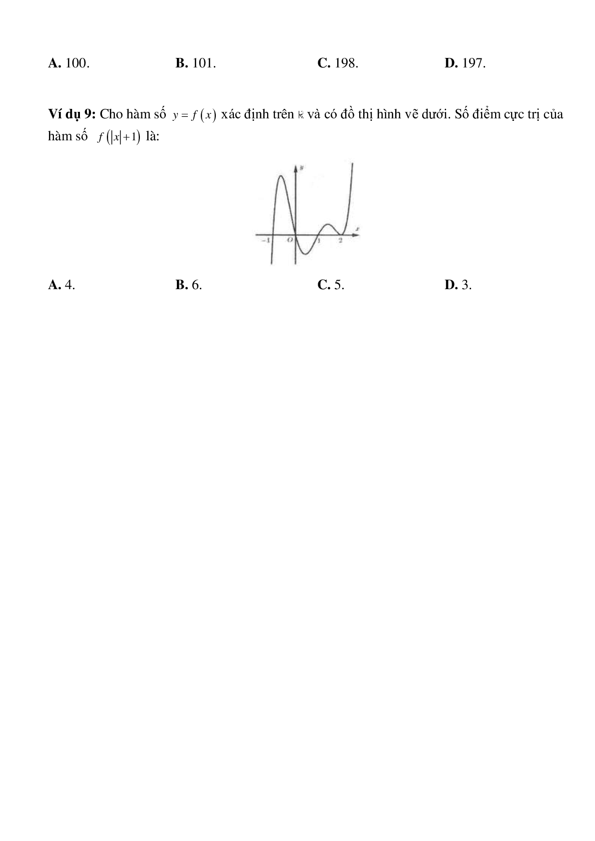 Cực trị hàm số, hàm số y=f(|x|) (trang 3)