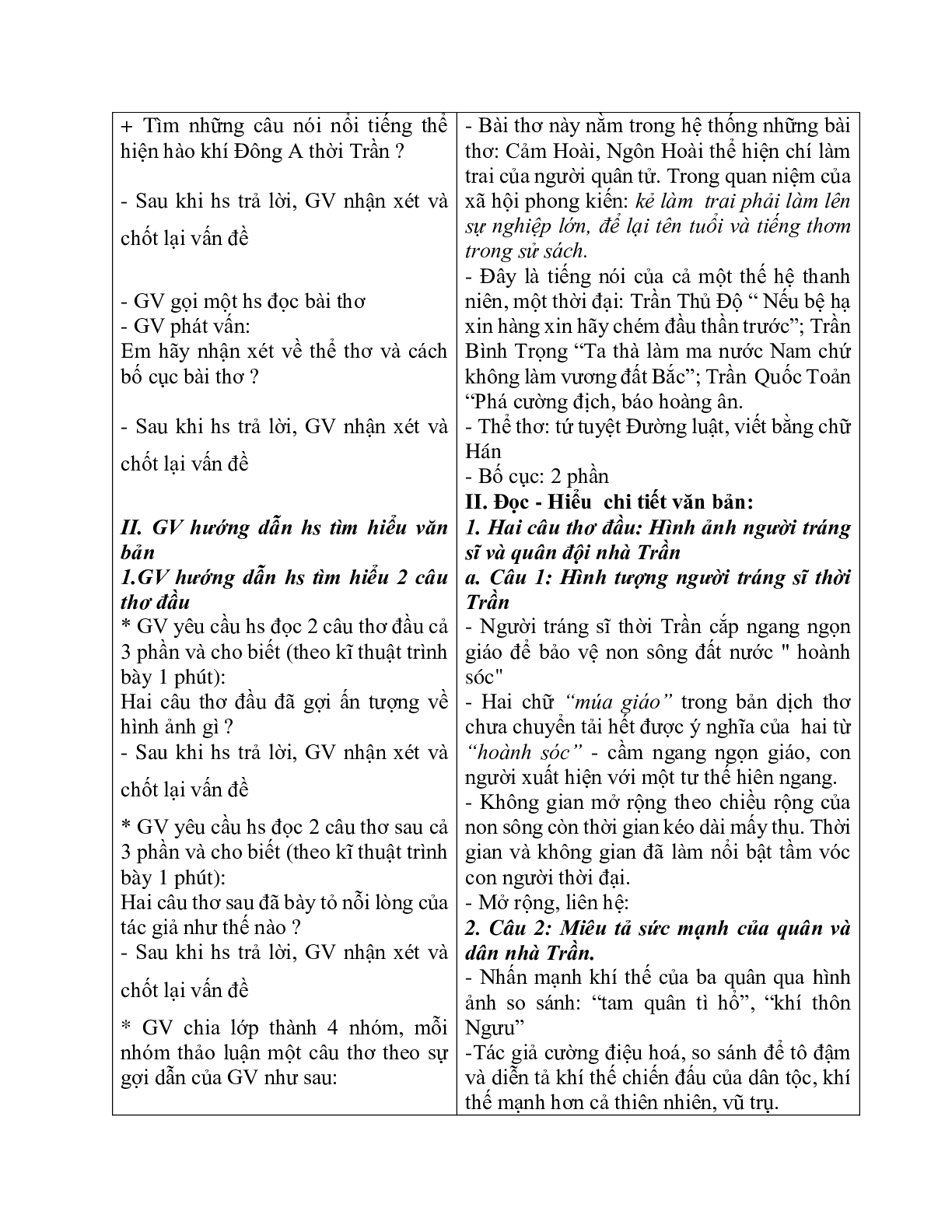 Giáo án ngữ văn lớp 10 Tiết 37: Tỏ lòng (trang 3)