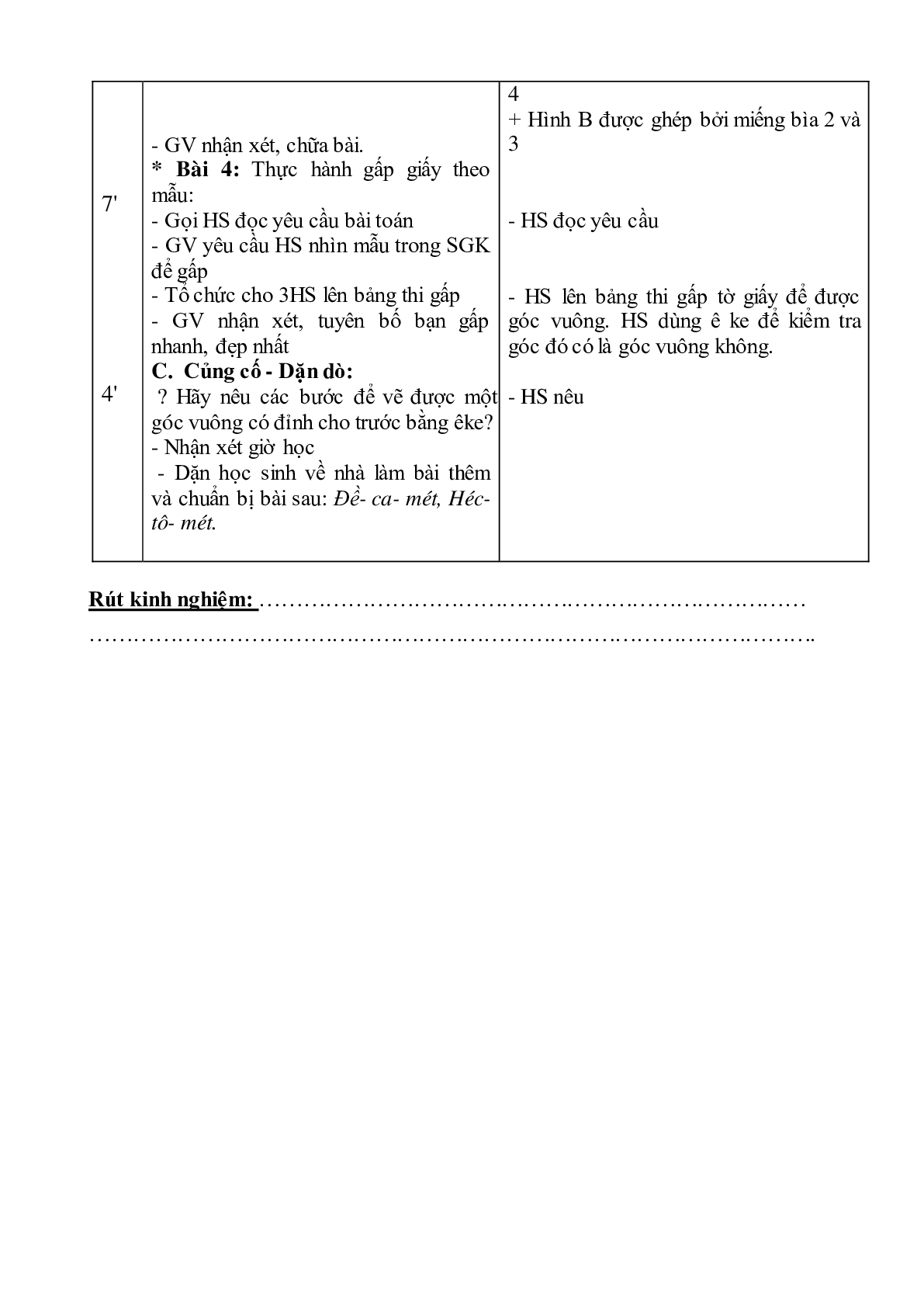 Giáo án Toán lớp 3 tuần 9 mới nhất (trang 5)