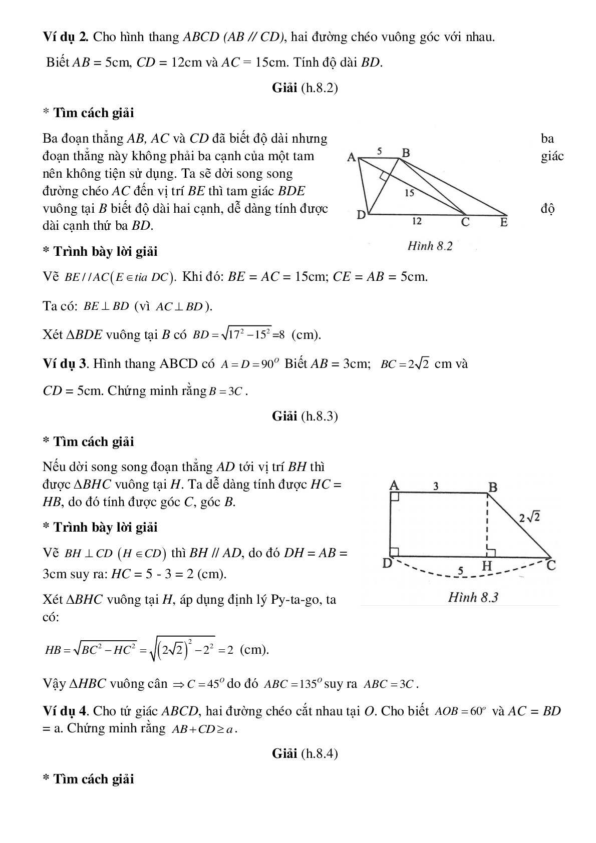 Hình phụ để giải toán trong chương tứ giác (trang 2)