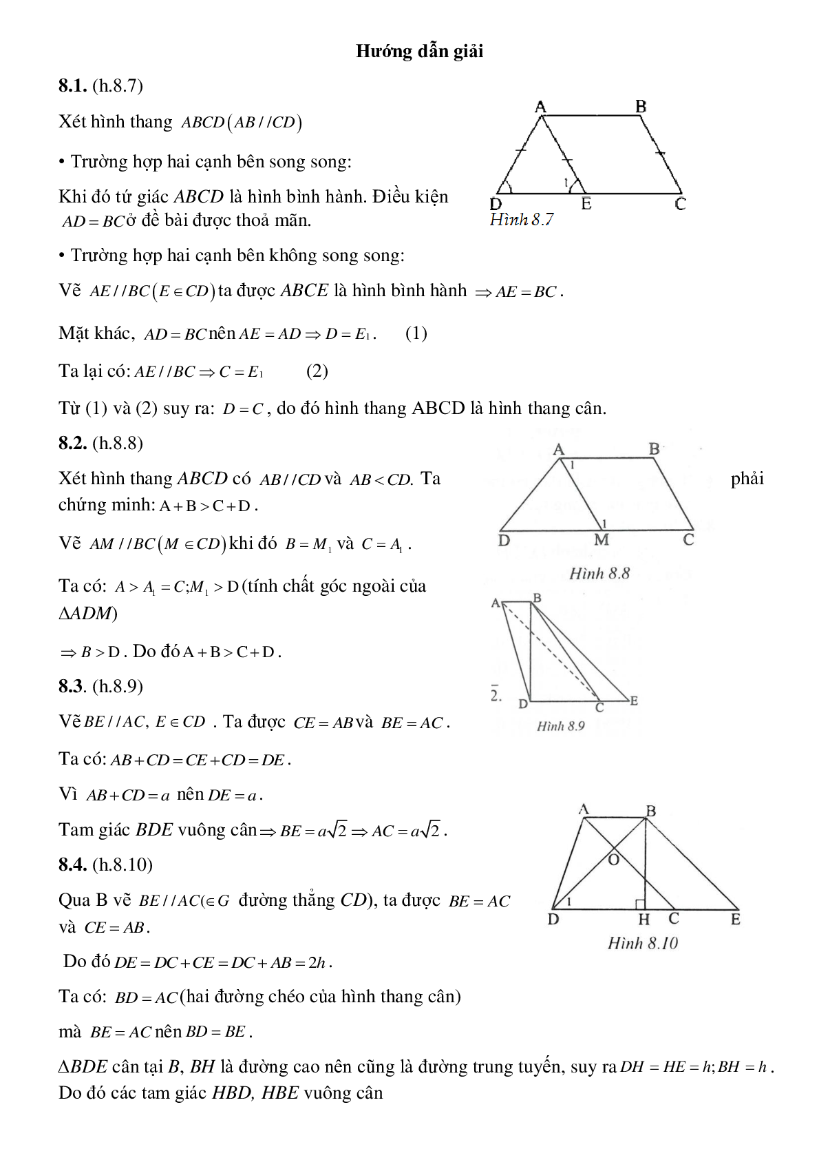 Hình phụ để giải toán trong chương tứ giác (trang 6)