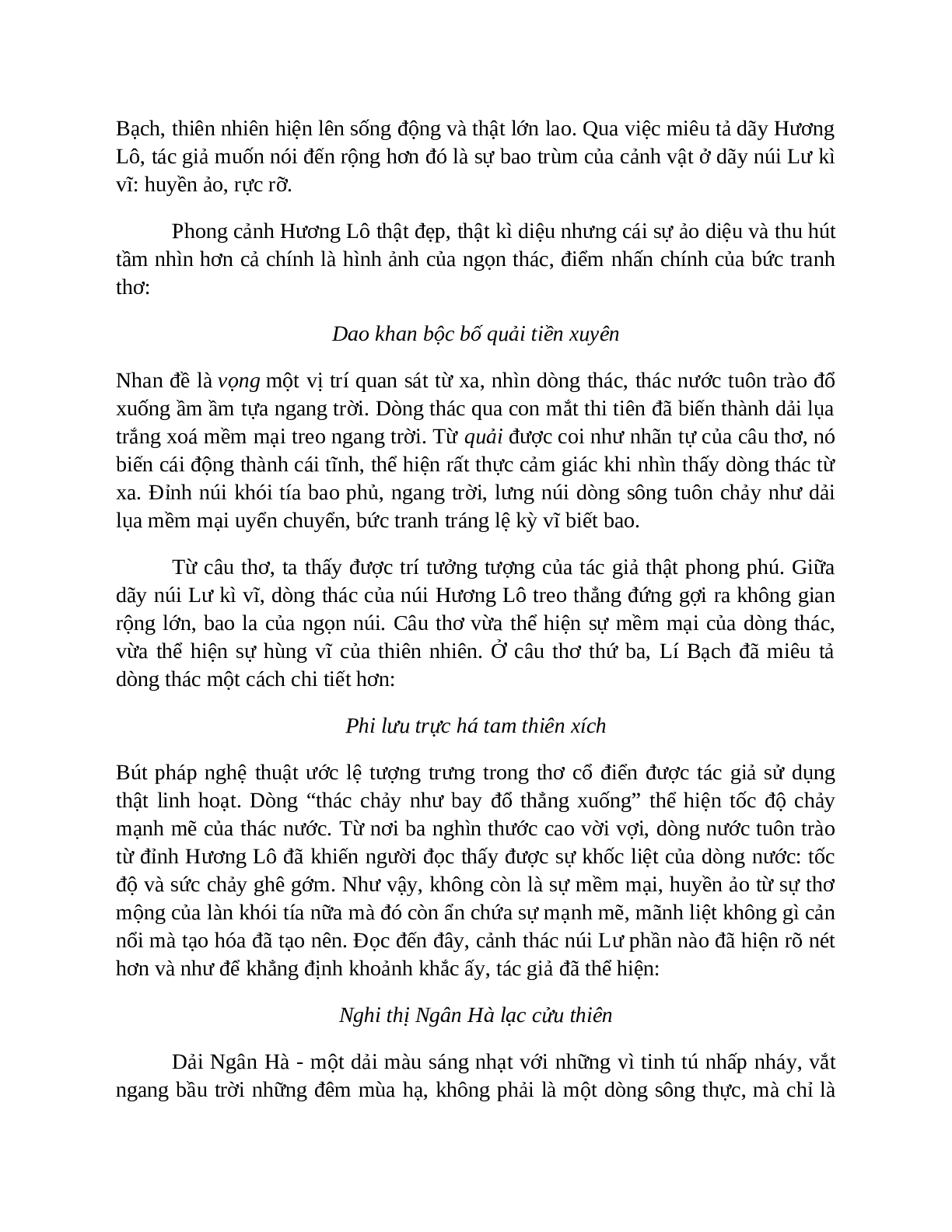 Sơ đồ tư duy bài Xa ngắm thác núi Lư dễ nhớ, ngắn nhất - Ngữ văn lớp 7 (trang 5)