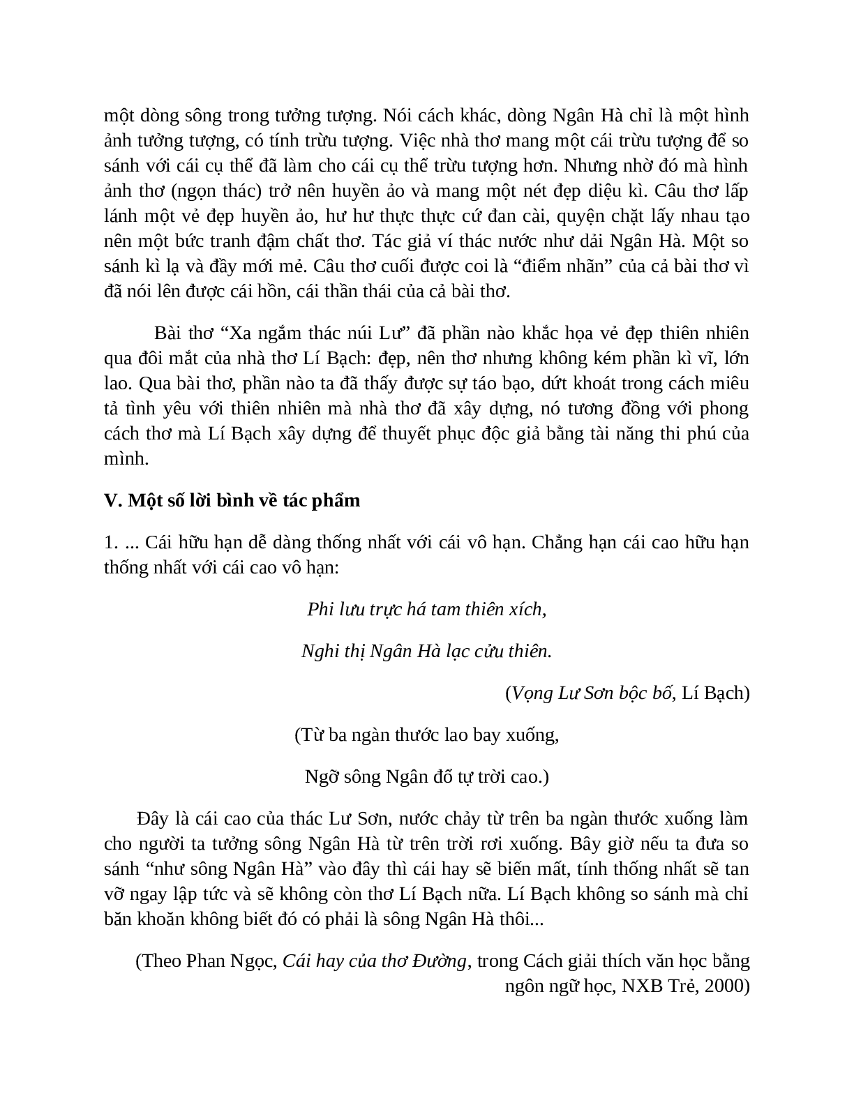 Sơ đồ tư duy bài Xa ngắm thác núi Lư dễ nhớ, ngắn nhất - Ngữ văn lớp 7 (trang 6)