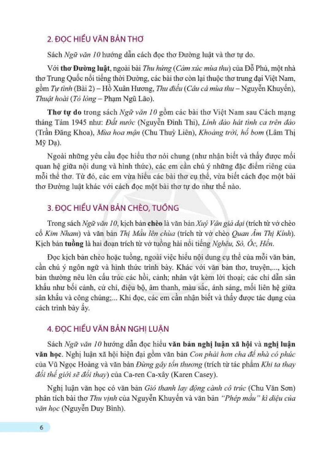Ngữ văn lớp 10 Tập 1 Cánh diều pdf (trang 6)