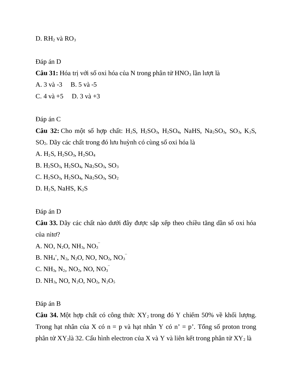 40 bài tập trắc nghiệm chương Liên kết hóa học 10 có đáp án (trang 8)
