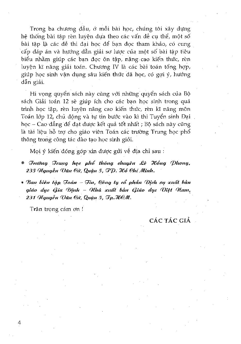 Giải toán 12 nguyên hàm tích phân - Trần Đức Huyên (trang 4)