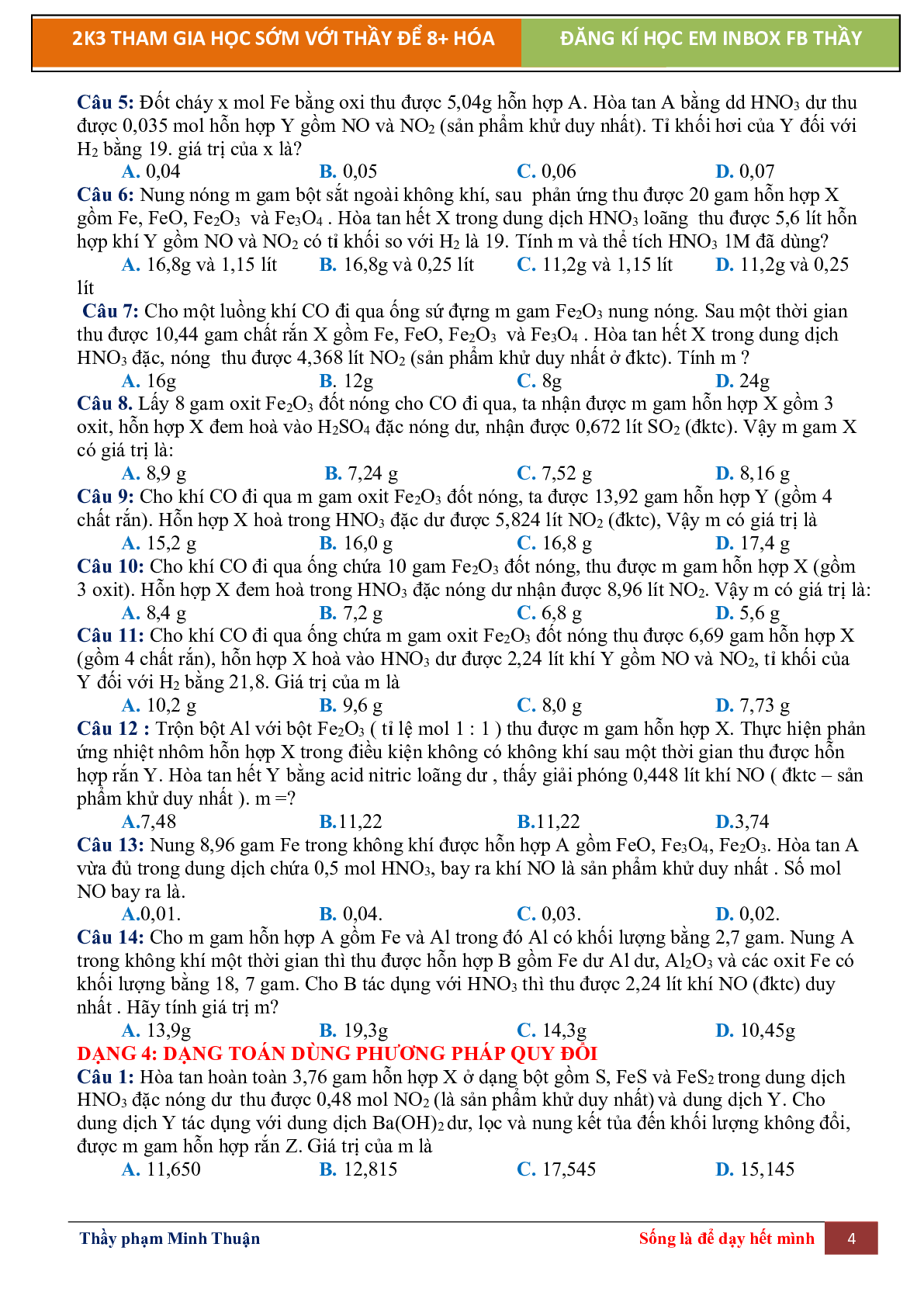 Lý Thuyết Chương 7 Sắt Môn Hóa Học Lớp 12 (trang 4)