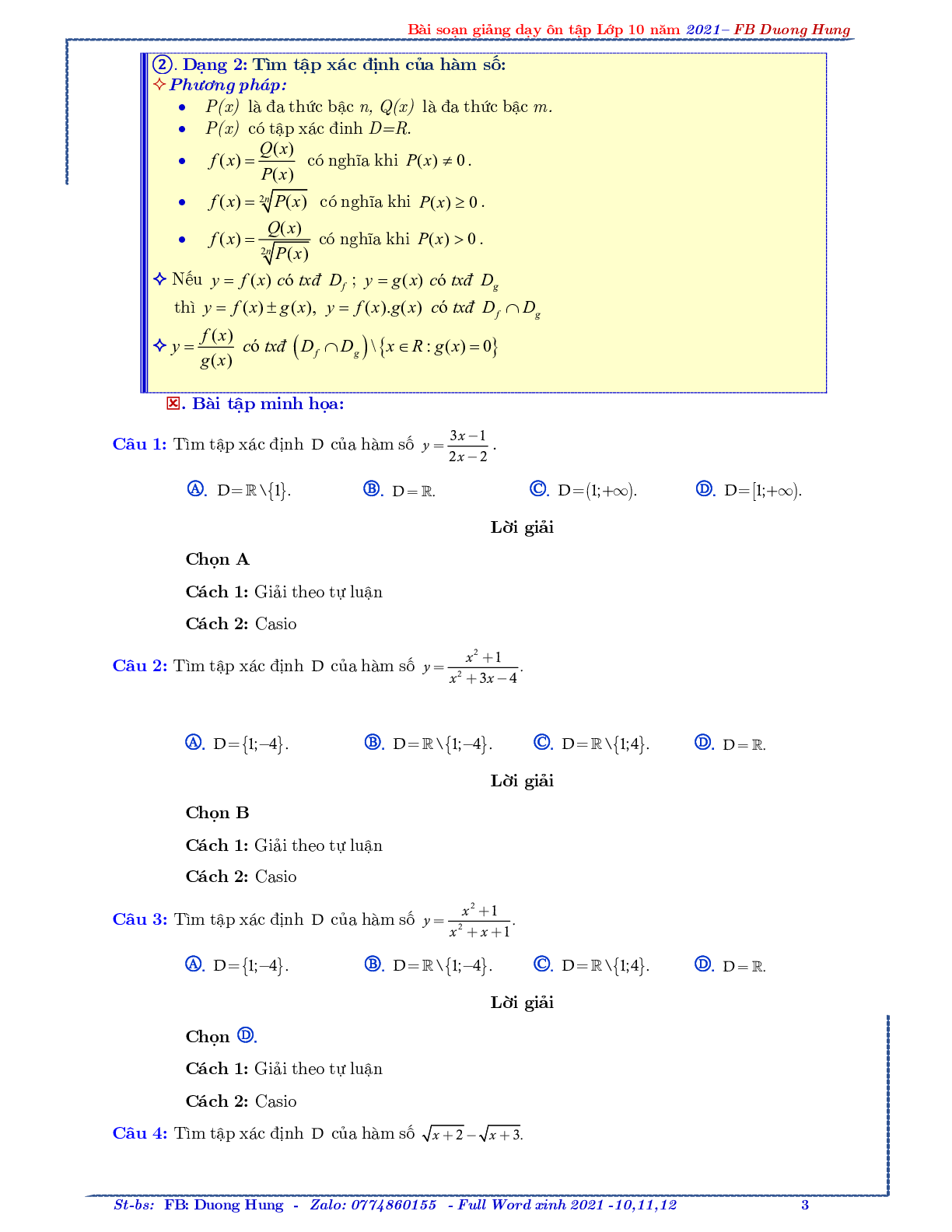 Chuyên đề về hàm số bậc nhất và bậc hai - bản 1 (trang 3)