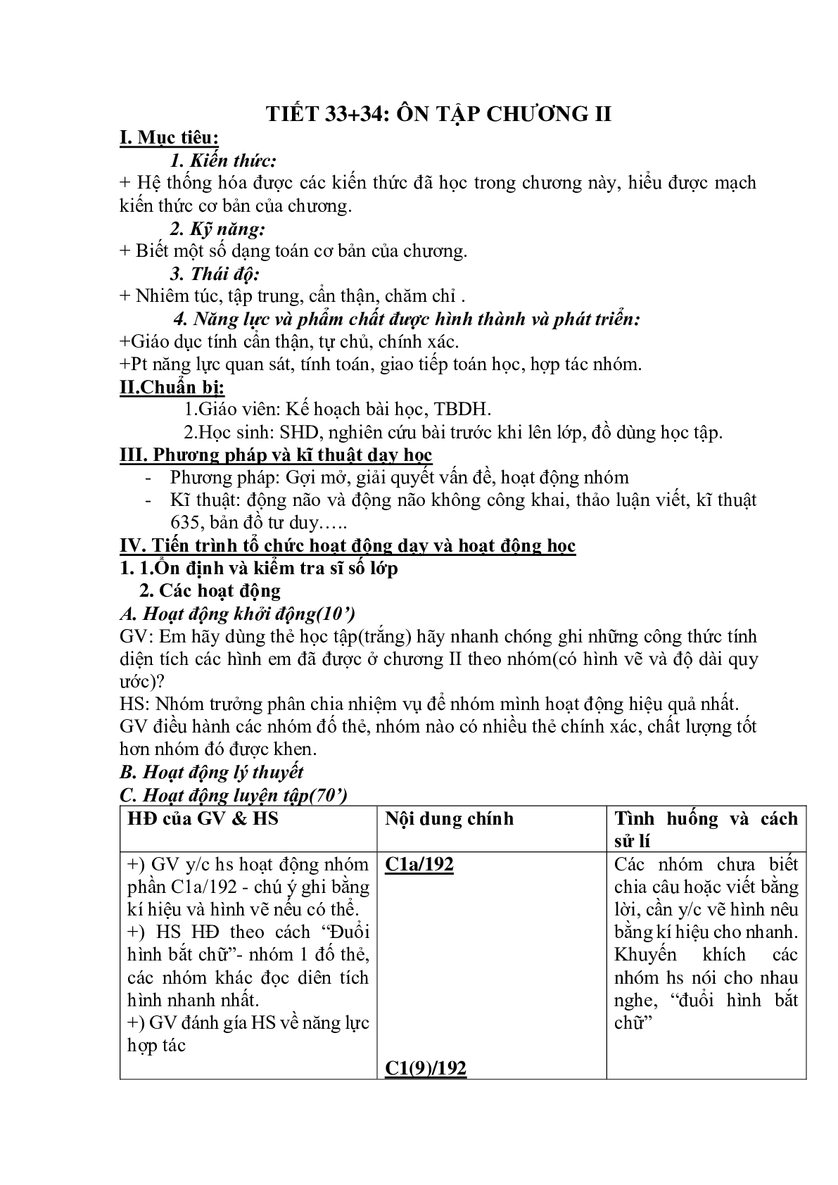 Giáo án Toán 8 Chương 2: Đa giác. Diện tích đa giác (2023) (trang 1)