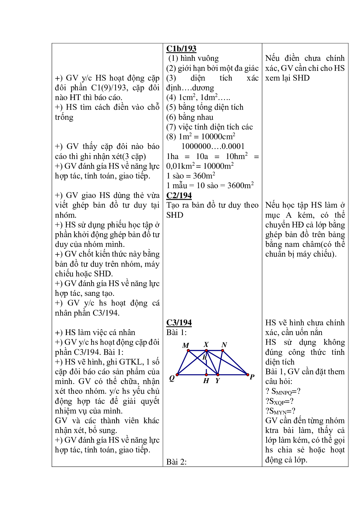 Giáo án Toán 8 Chương 2: Đa giác. Diện tích đa giác (2023) (trang 2)
