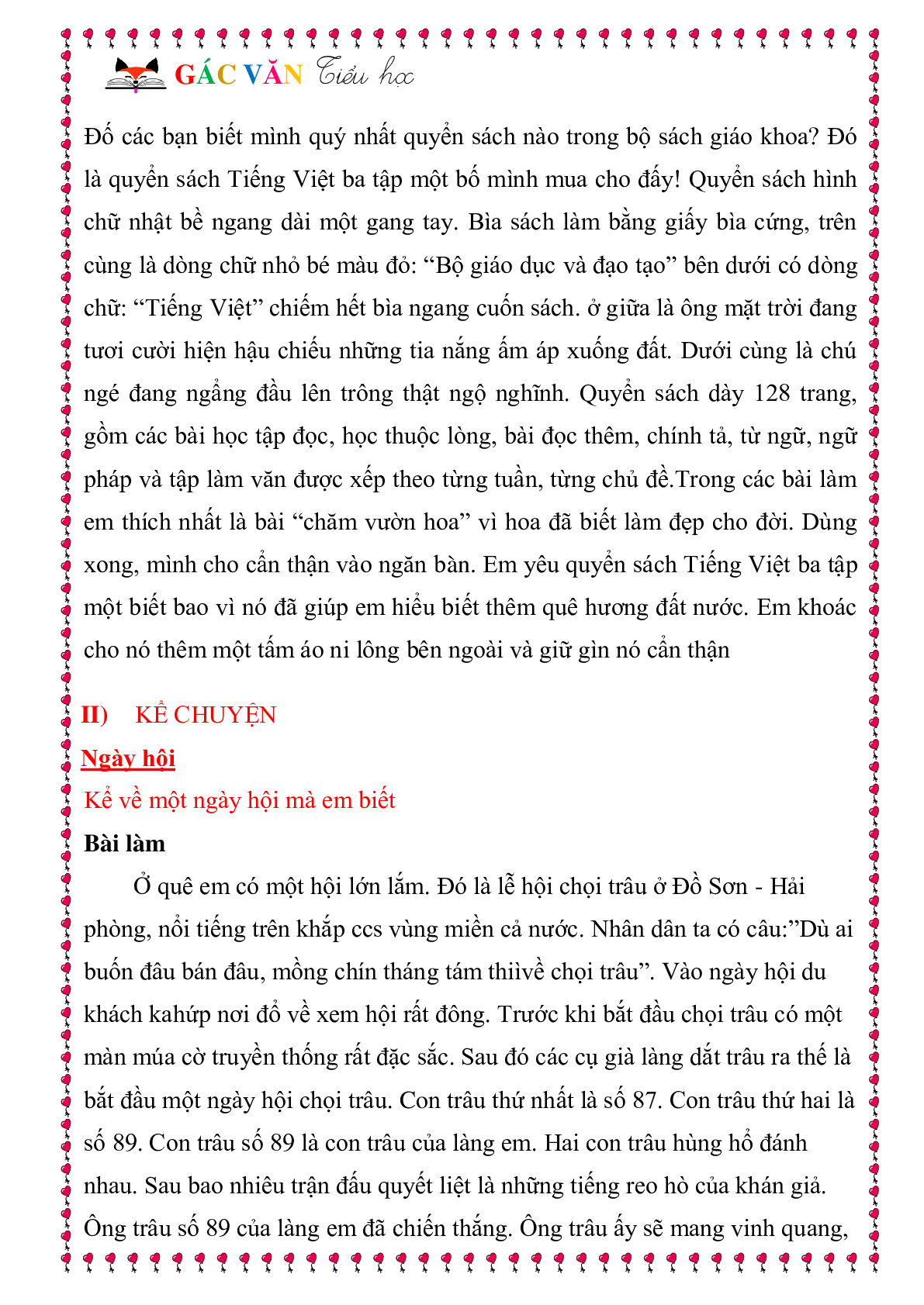 Các dạng bài tập làm văn môn Tiếng Việt lớp 3 (trang 4)
