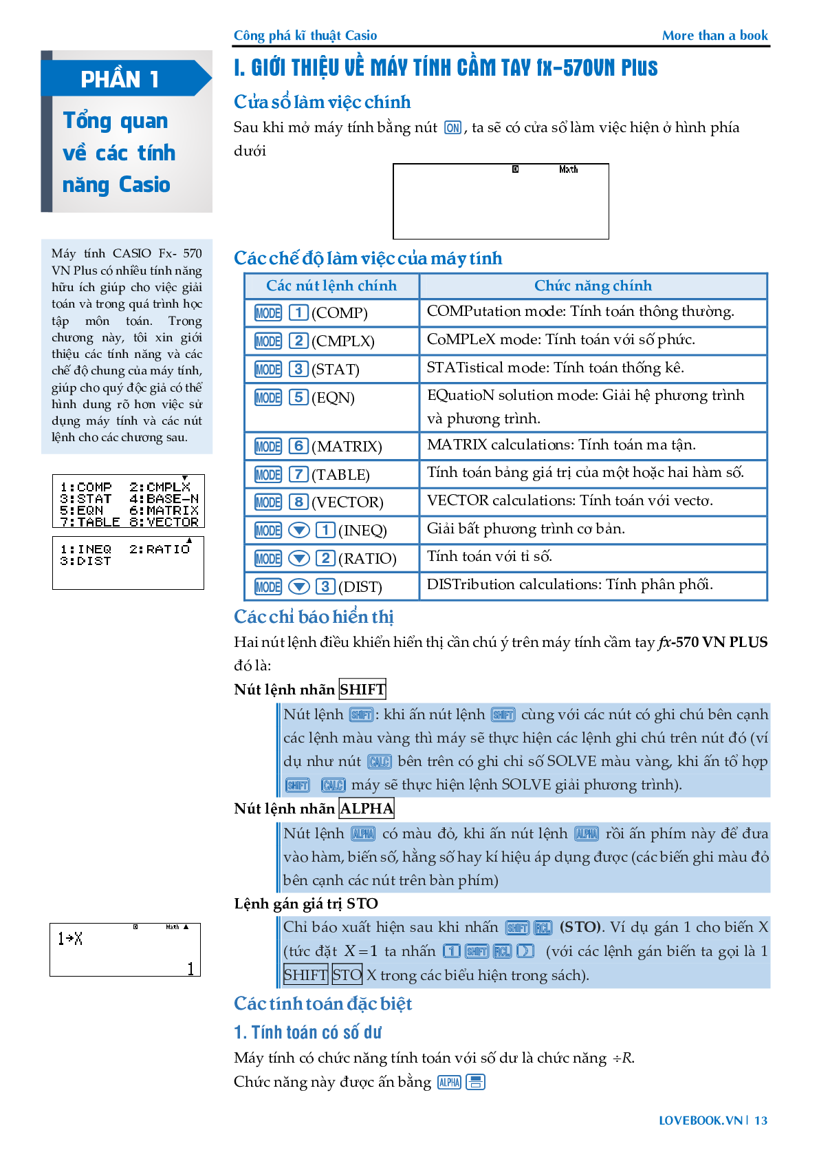 Kiến thức nền Máy Tính Cầm Tay Casio có đáp án, chọc lọc (trang 1)