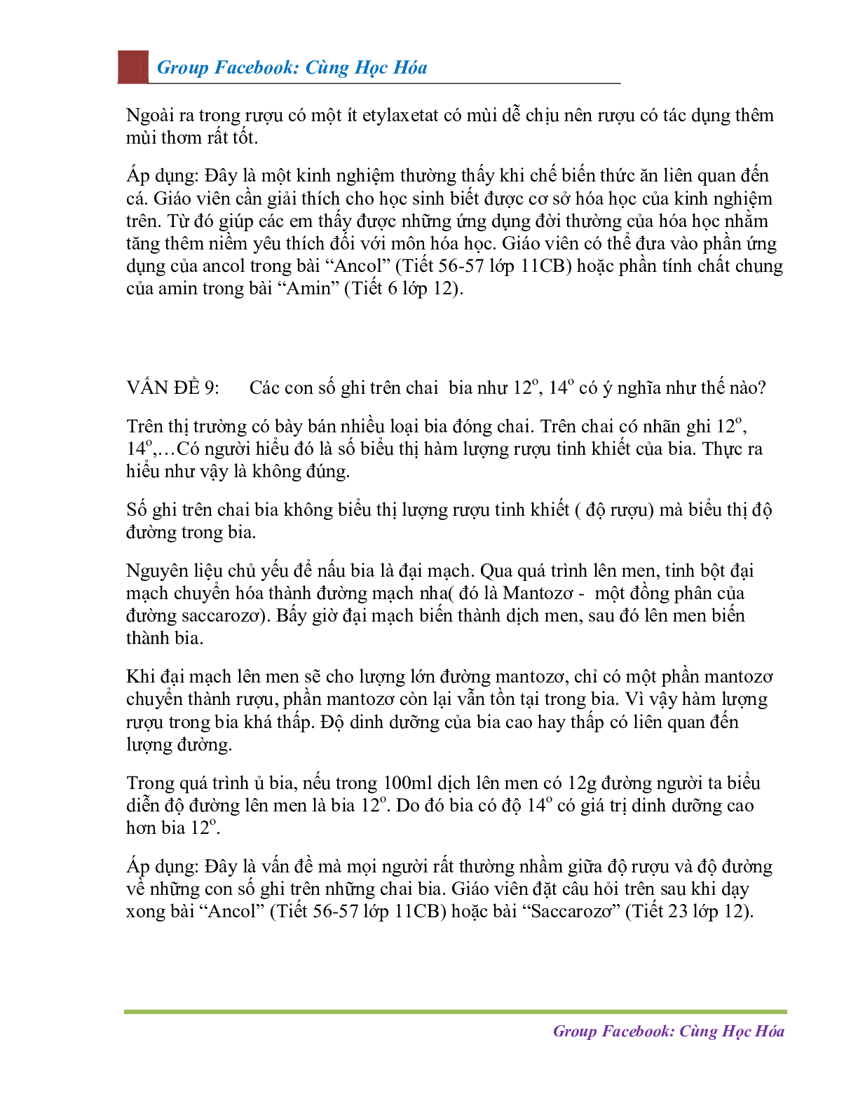 46 câu hỏi thực tiễn môn Hóa học lớp 12 (trang 6)