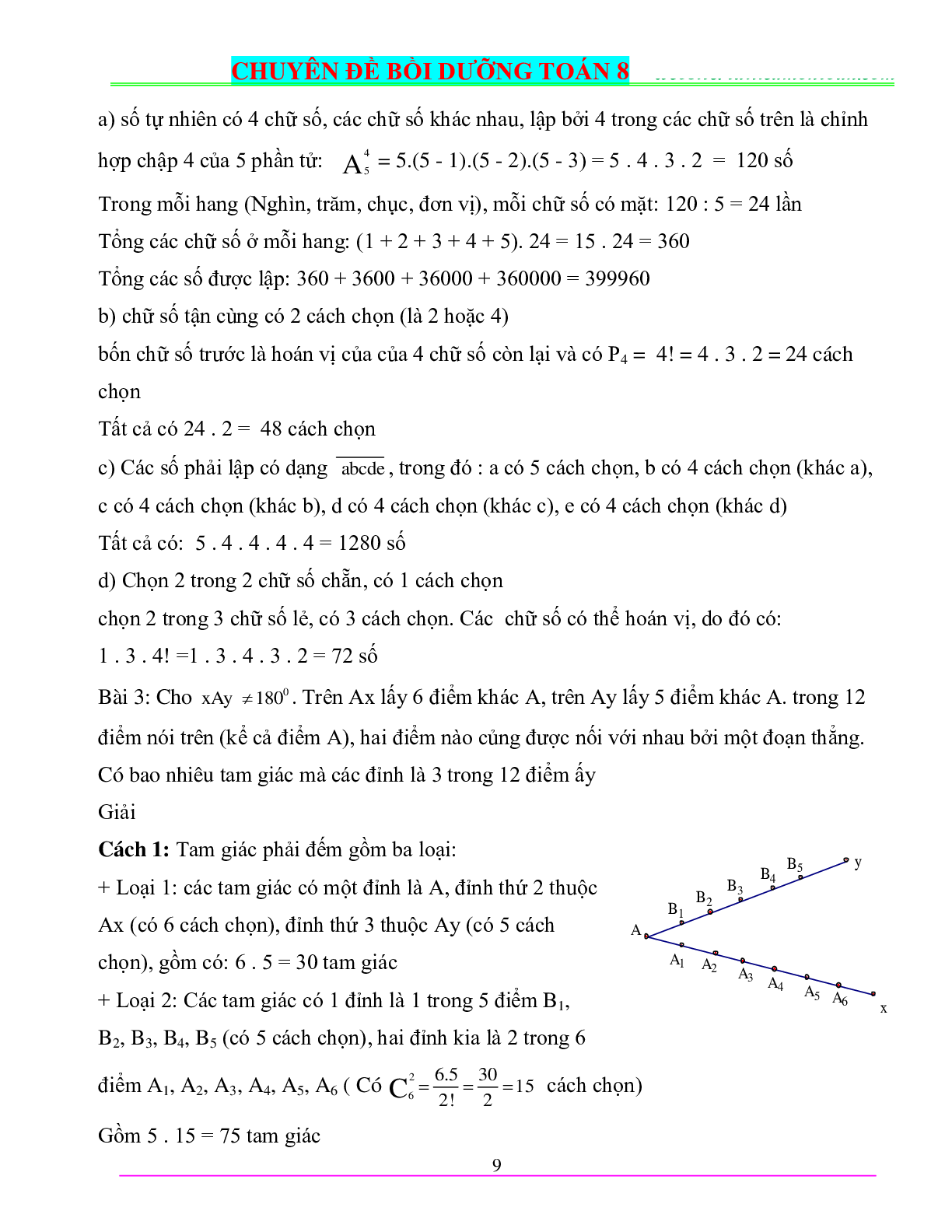 Chuyên đề bồi dưỡng học sinh giỏi Toán 8 (trang 10)