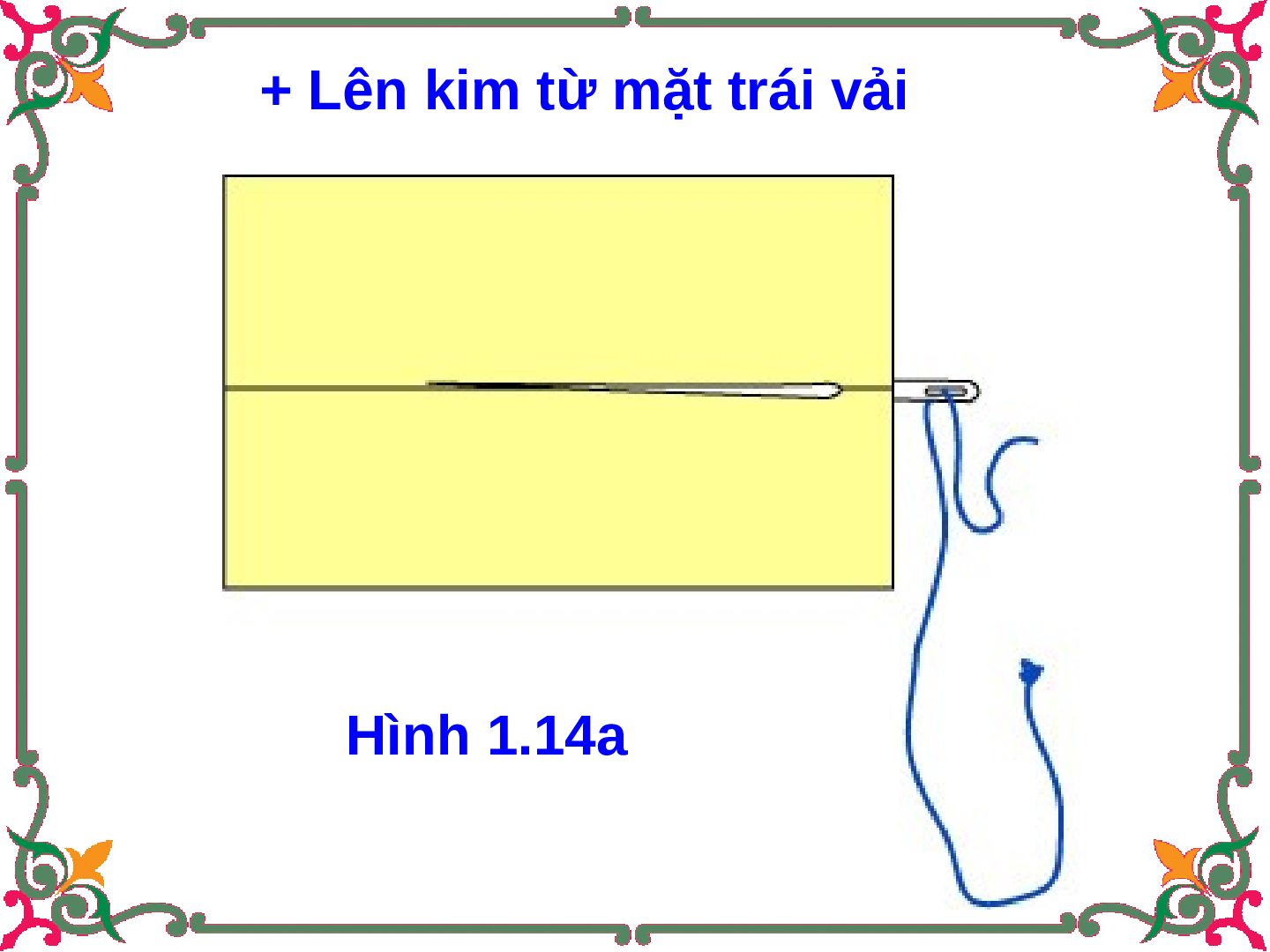 Bài giảng Công nghệ 6 tiết 10: Thực hành Một số mũi khâu cơ bản (trang 7)