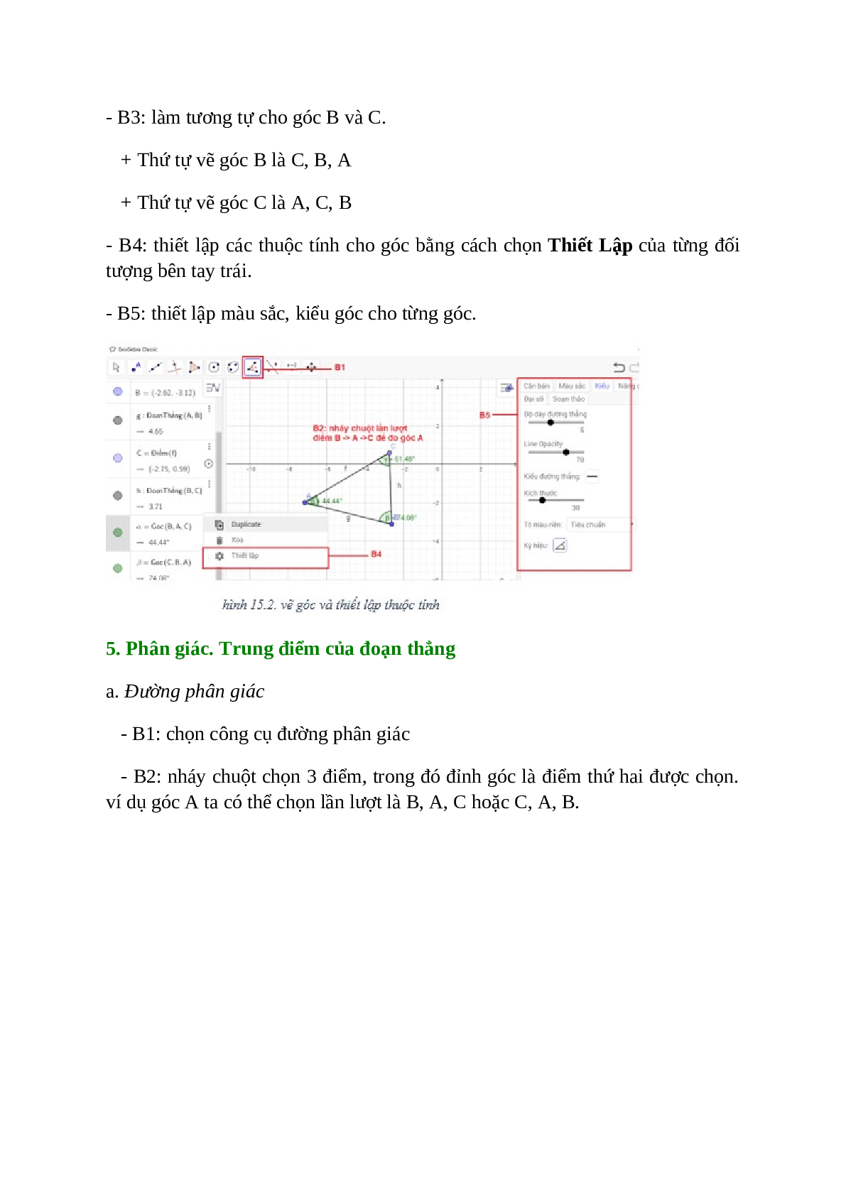 Tin học 7 Bài 12 (Lý thuyết và trắc nghiệm): Vẽ hình phẳng bằng GEOGEBRA (trang 3)