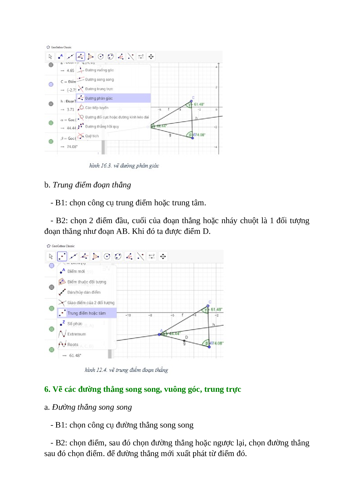 Tin học 7 Bài 12 (Lý thuyết và trắc nghiệm): Vẽ hình phẳng bằng GEOGEBRA (trang 4)