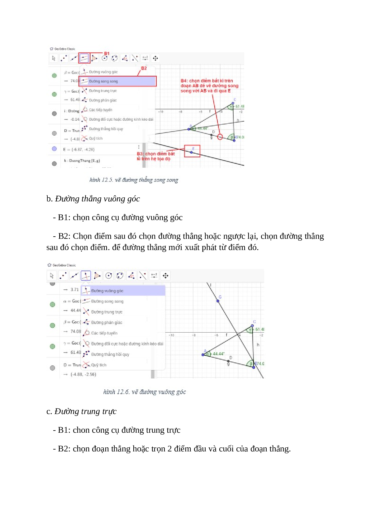 Tin học 7 Bài 12 (Lý thuyết và trắc nghiệm): Vẽ hình phẳng bằng GEOGEBRA (trang 5)