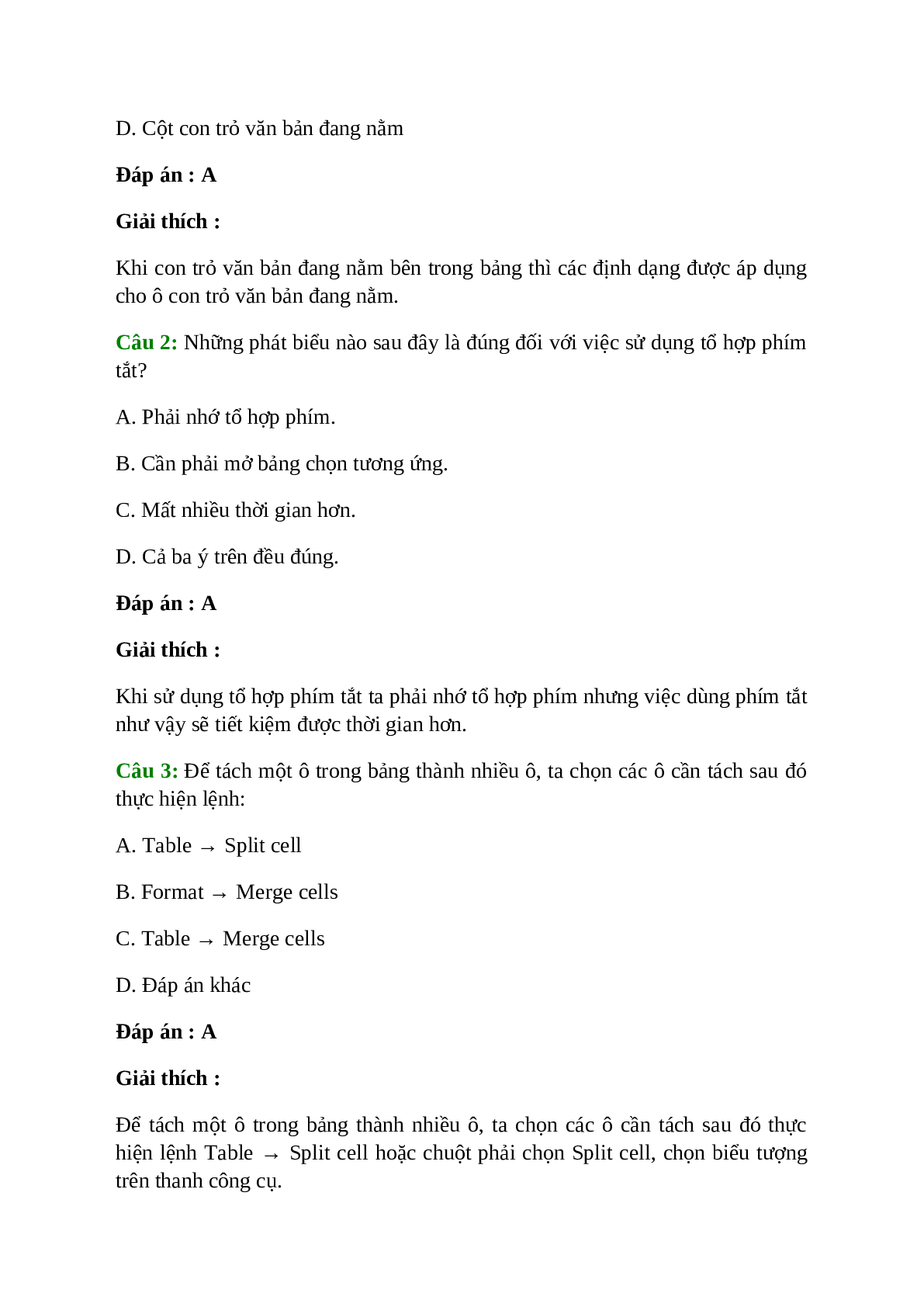 Tin học 10 Bài 19: Tạo và làm việc với bảng (trang 7)