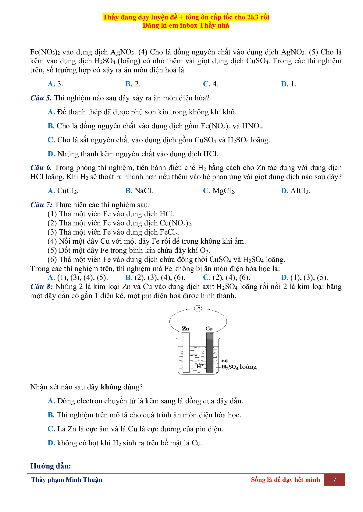 Tổng Hợp Lý Thuyết Chương 5 Đại Cương Kim Loại Môn Hóa Học Lớp 12 (trang 7)