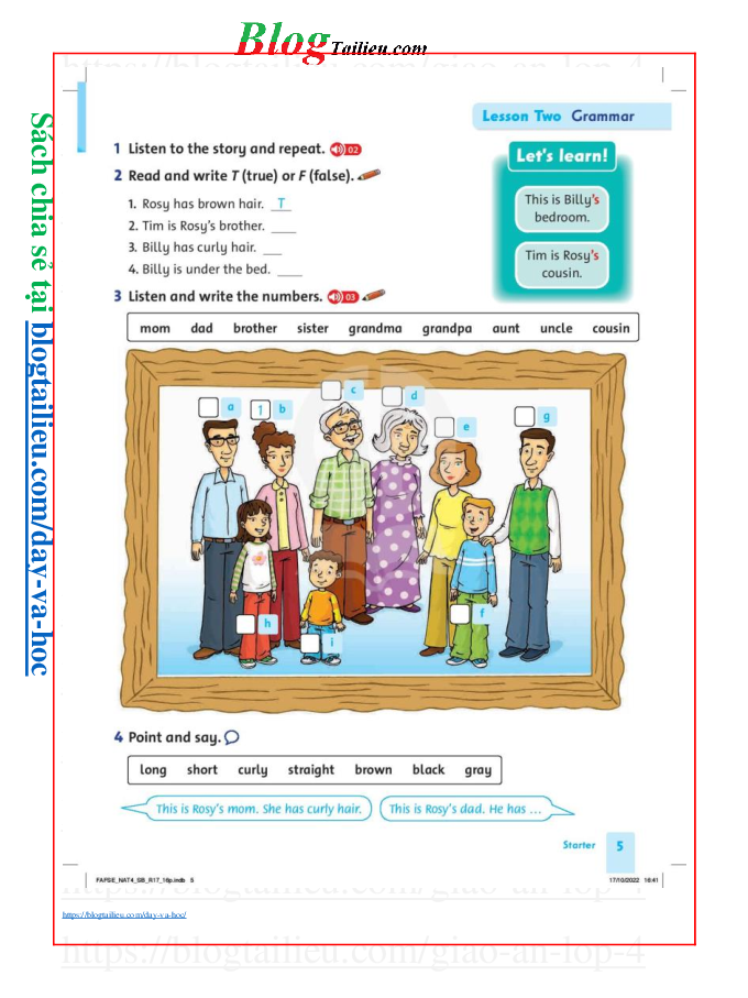 Tiếng anh lớp 4 Family and Friends Chân trời sáng tạo pdf (trang 6)