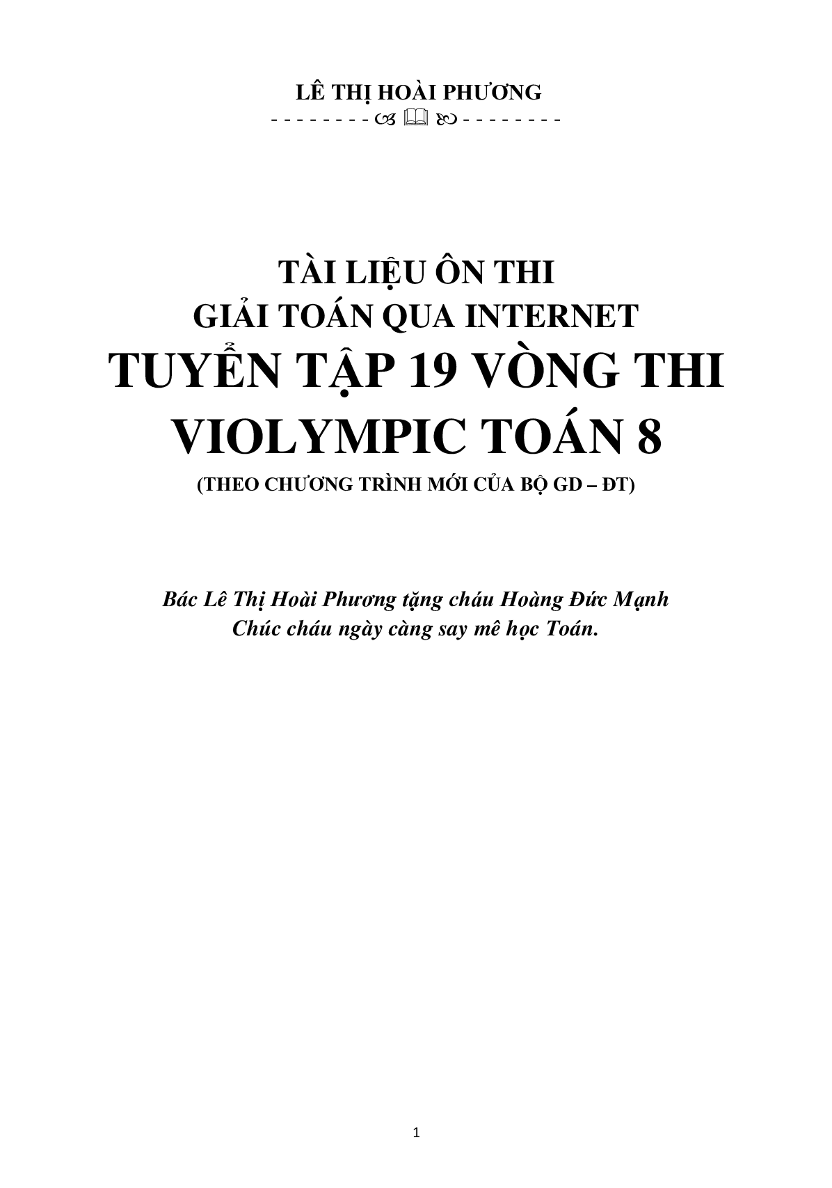 Tài liệu ôn thi Violympic Toán 8 cực hay 2023 (trang 2)