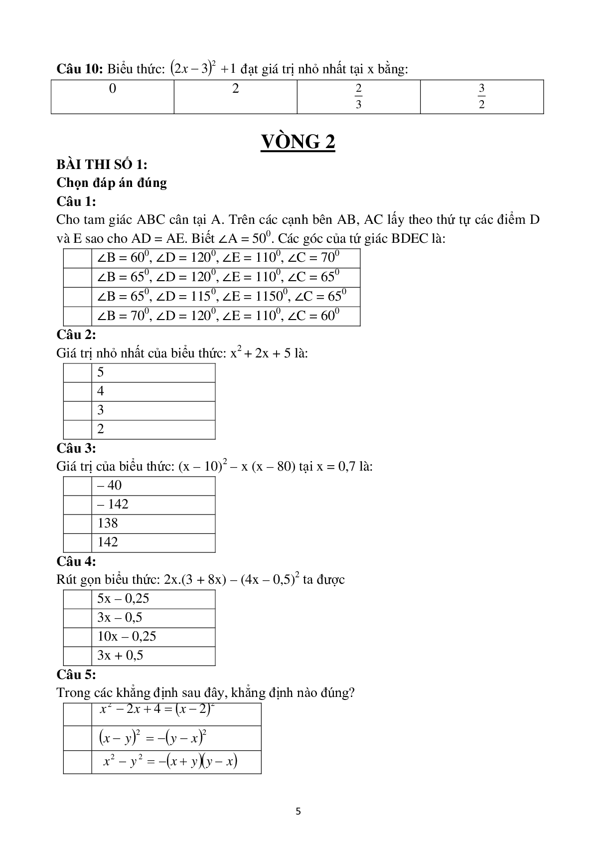 Tài liệu ôn thi Violympic Toán 8 cực hay 2023 (trang 6)