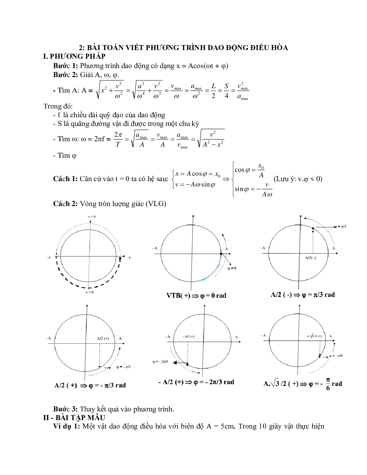 Chuyên đề Dao động cơ môn Vật lý lớp 12 (trang 10)