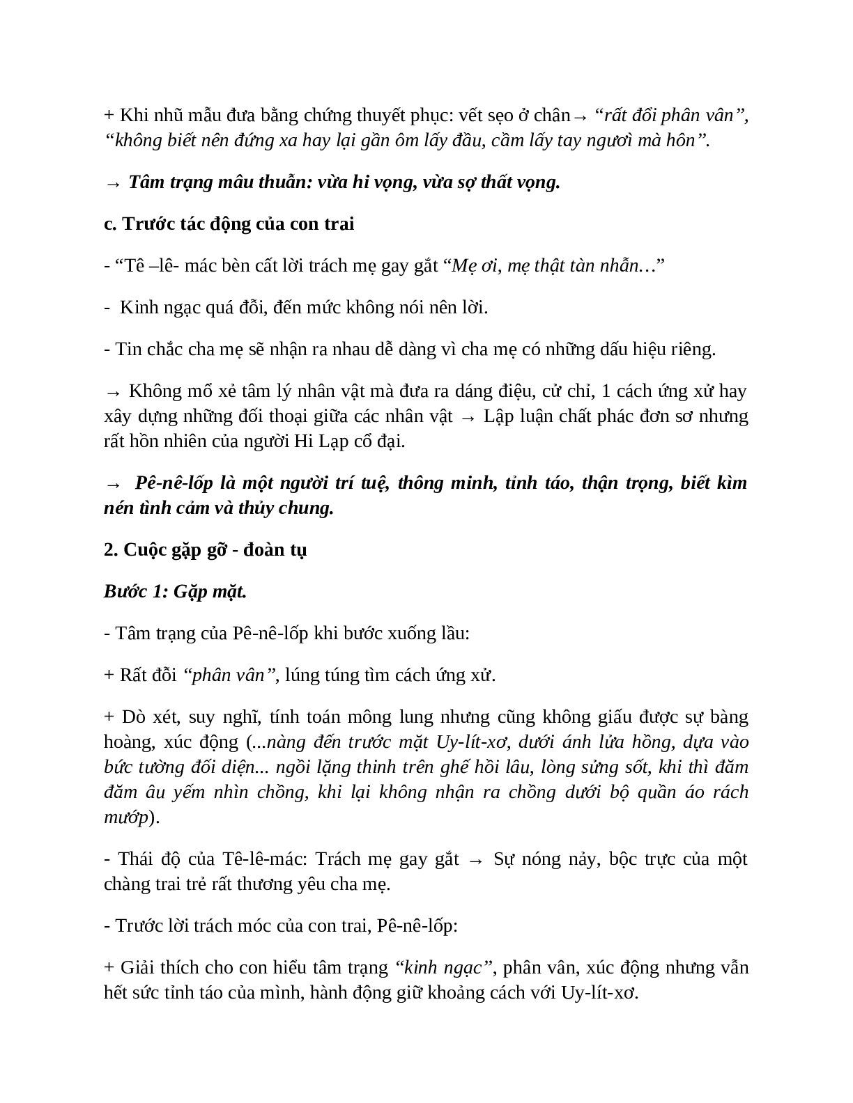 Sơ đồ tư duy bài Uy-lít-xơ trở về dễ nhớ, ngắn nhất - Ngữ văn lớp 10 (trang 4)