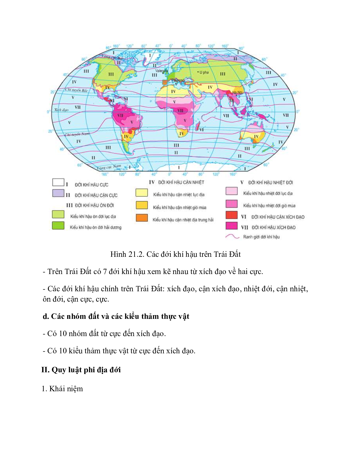 Địa Lí 10 Bài 21 (Lý thuyết và trắc nghiệm): Quy luật địa đới và quy luật phi địa đới (trang 3)
